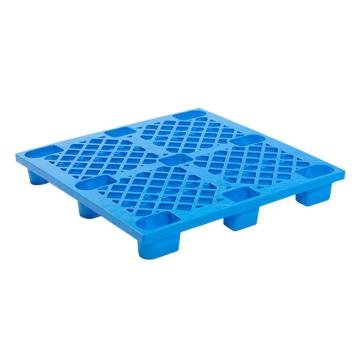 Raxwell 网格九脚托盘，尺寸:1100×1100×140mm，动载:500kg，静载:2000kg，蓝色，不含钢管
