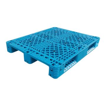 英达斯贝克 网格川字托盘，尺寸：1100×1100×150mm，静载：3000kg，动载：1000kg，蓝色