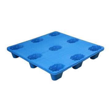 威佳 九脚吹塑托盘，尺寸：1000×1000×150mm，静载：1500kg，动载：1000kg，改性HDPE，蓝色