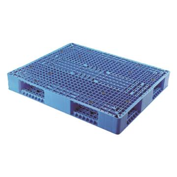 威佳 网格双面托盘，尺寸:1300×1100×150mm，动载:1.5t，静载:6.0t，货架载:0.6t，蓝色，含8根钢管
