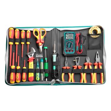 宝工Pro'sKit VDE高压绝缘工具套装，19件，PK-2810H