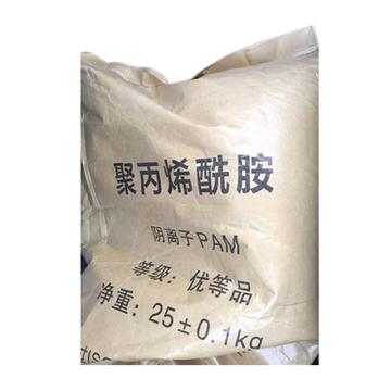 艾克 阴离子聚丙烯酰胺，分子量≥1200万，25kg/袋，1吨