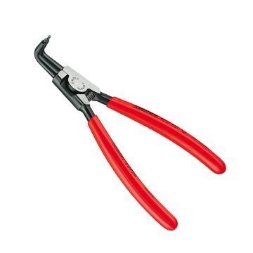 凯尼派克 Knipex 外卡簧钳，(90°弯嘴，抛光头，塑料套柄)5 3-10mm，46 21 A01
