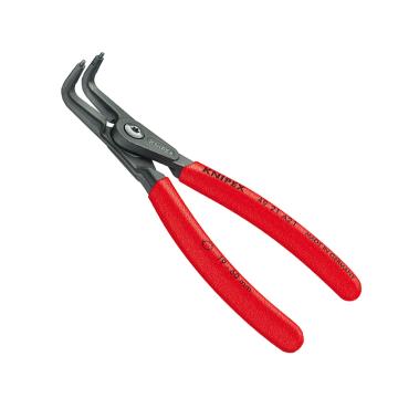 凯尼派克 Knipex 外卡簧钳，(弯嘴，灰色，磷酸盐处理，防滑塑料套柄)19-60mm，49 21 A21