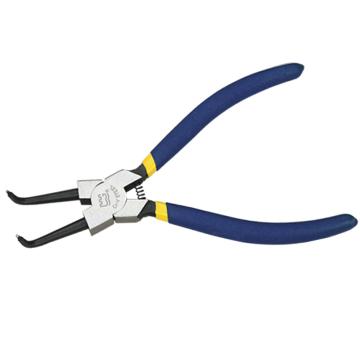 长城精工 沾塑弯型内卡挡圈钳，160mm(6)，223106