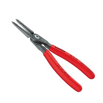 凯尼派克 Knipex 内卡簧钳，(直嘴，灰色，磷酸盐处理，防滑塑料套柄)19-60mm，48 11 J2