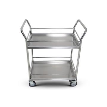 兆庭 耐腐不锈钢双层手推车，600*400*850mm，RCS-020-C 304