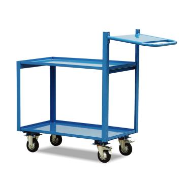 Raxwell 250Kg双层钢制取货推车，台面900*500mm，RHMC0027