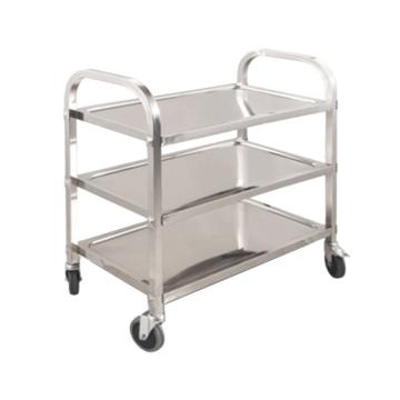 功成狮 不锈钢201材质三层推车，载重100Kg，尺寸（mm）：850*450*900，GHMC0008