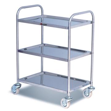 虎力 不锈钢平板车，100kg 3层 610*410mm，ST3/100