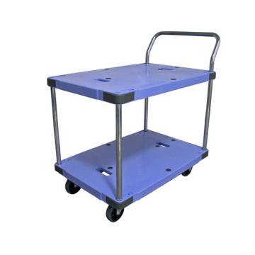 南星 单把手标准型防滑双层手推车，300KG，DSK-312-W