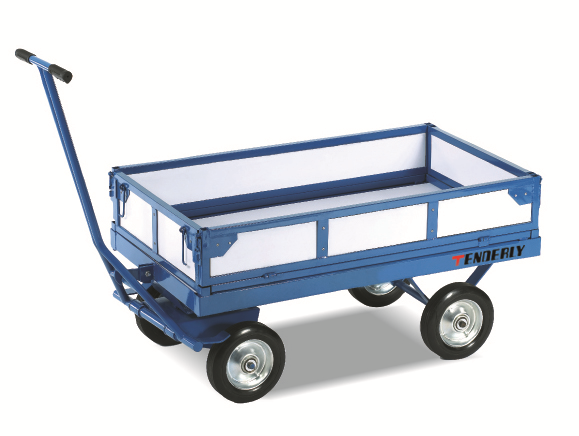 哈德威 单手把推车，带侧板 载重500kg 台板尺寸：长1200mm*宽700mm，PW700A