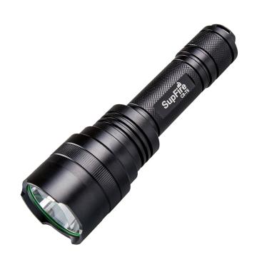 神火 C8-T6黄光手电筒 LED 10W 含1个18650锂电池含AC16充电器(USB口) 黄光标签，单位个