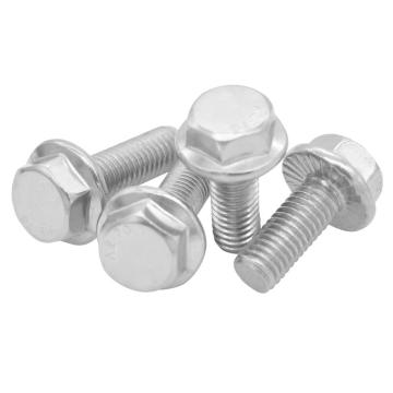 东明 GB5789加大带齿六角头法兰面螺栓，M8-1.25X16，不锈钢304，强度A2-70，50个/包