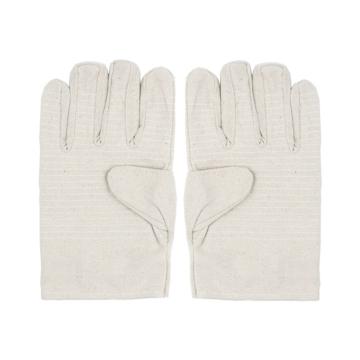 Raxwell 24道线全衬帆布手套(接指)，白甲布，10副/袋，RW2201（袋装）