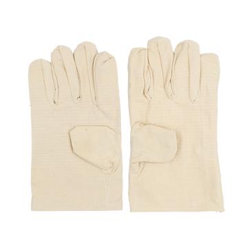 Raxwell 32道线全衬帆布手套(扣指)，2*2棉布，10副/袋，RW2202