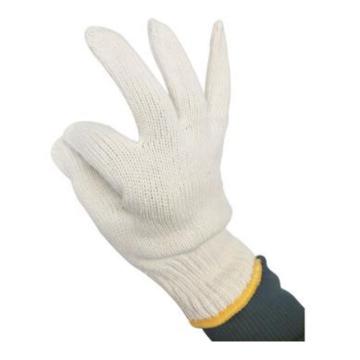 佳盾 纱线手套，7000型，700克本白全棉纱线手套，12副/打