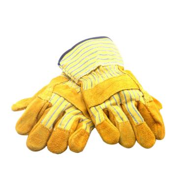 威特仕 半皮手套，10-1206XL，牛二层B级颈皮驳掌款劳保手套