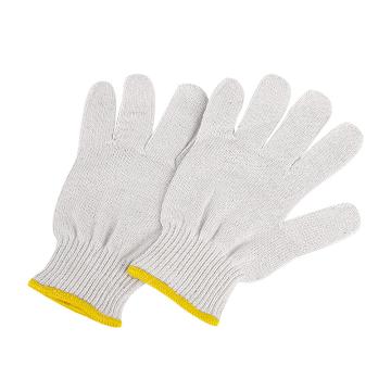 汉盾 HD-500G涤棉10针本白500g涤棉纱线手套12副/打