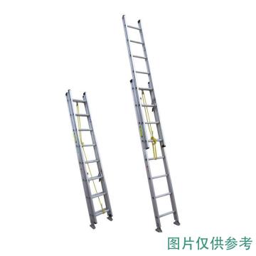 金锚 美标铝合金伸缩梯，踏棍数：20 额定载荷（KG）:100 延伸长度（米）：5.18，AM42-210II