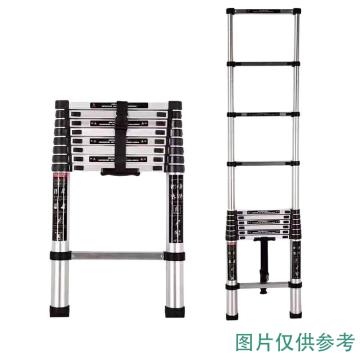 奥鹏 铝合金单面竹节伸缩梯，载重150Kg，伸缩长度：1.15-6.2米，AP-507-620