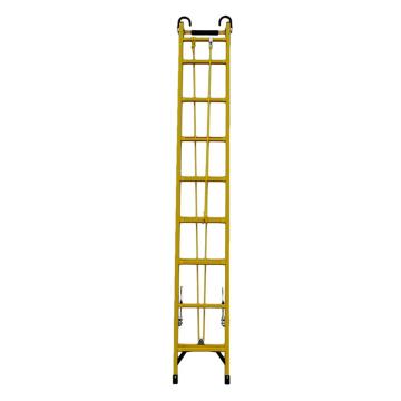 步步高 飞翔出品绝缘伸缩梯，梯长3.0-5m，踏板数：16，承重100kg，耐压220kv，型号：FE-5米