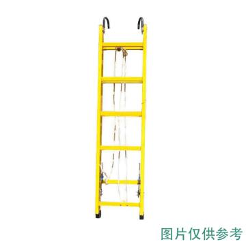 华泰 绝缘伸缩梯，额定载重(kg):150 耐压220KV 缩长3.5M伸长6M，HT-033 缩长3.5M伸长6M