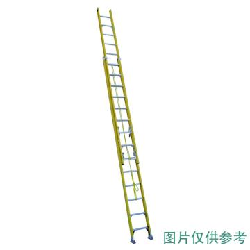 金锚 玻璃钢伸缩梯，踏棍数：28 额定载荷（KG）:150 延伸长度（米）：7.68，LCS430GFA1