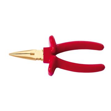 桥防CNFB 防爆VDE绝缘浸塑尖嘴钳，8，铝青铜，T86202A-1004AL