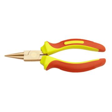 桥防CNFB 防爆VDE绝缘注塑圆嘴钳，6，铝青铜，T86206-1002AL