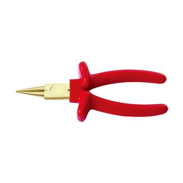 桥防CNFB 防爆VDE绝缘浸塑圆嘴钳，6，铝青铜，T86206A-1002AL