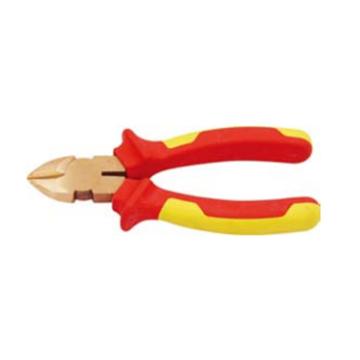 桥防CNFB 防爆VDE绝缘注塑斜口钳，6，铍青铜，T86203-1002BE