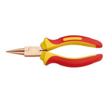 桥防CNFB 防爆VDE绝缘注塑圆嘴钳，6，铍青铜，T86206-1002BE