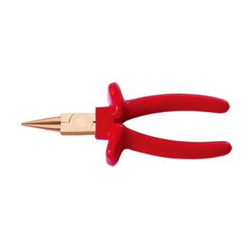 桥防CNFB 防爆VDE绝缘浸塑圆嘴钳，6，铍青铜，T86206A-1002BE