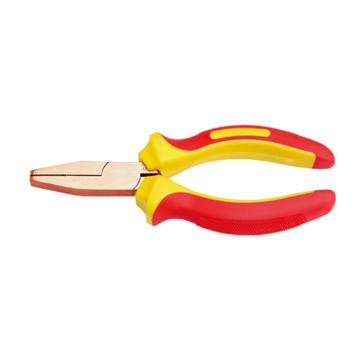 桥防CNFB 防爆VDE绝缘注塑鸭嘴钳，6，铍青铜，T86205-1002BE