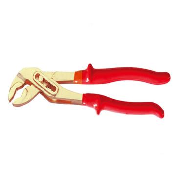 桥防CNFB 防爆VDE绝缘浸塑套入式水泵钳，10，铝青铜，T86208-1002AL