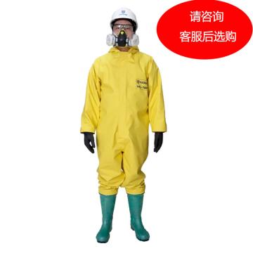 海固 国标1级防化服，HG-1WP-L，PVC一级半封闭 含手套及胶靴 颜色随机 选颜色请联系客服
