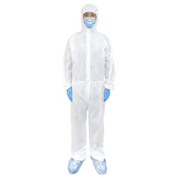 赛仁 一次性无纺布医用隔离衣，连身式防护衣 隔离服不连脚，独立装 大码（180-190cm），1件/袋