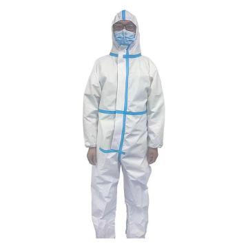 先防时代 医用防护服，无菌连身式胶条型（连脚），白色，180cm，1件/袋