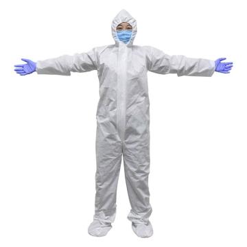 康科健 隔离衣四连体，连脚防护服 XL，1件/袋