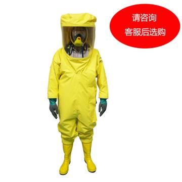 海固 国标2级防化服，HG-2NP-L，PVC轻型2级内置半封闭防化服 颜色随机 选颜色请联系客服