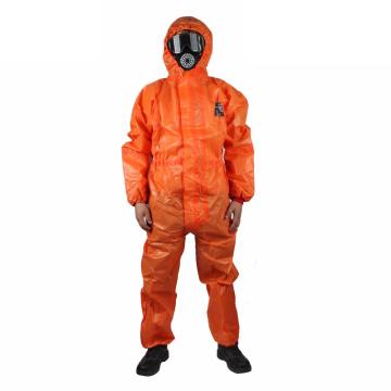 安思尔微护佳 欧标3级防护服，OR50-T-99-111-05-XL，MC5000橙色双袖连体防化服
