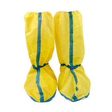 汉盾 HD-BP918黄色胶条型防化靴套（防滑鞋底，HDPE+PP无纺布，50双/箱）