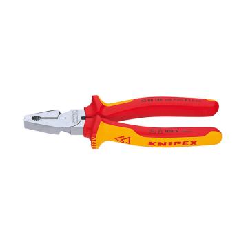 凯尼派克 Knipex 钢丝钳，180mm绝缘省力型，02 06 180