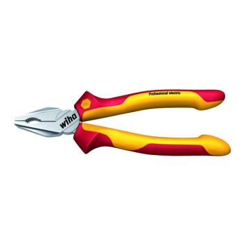 威汉 绝缘钢丝钳，平嘴 180mm， VDE，26708