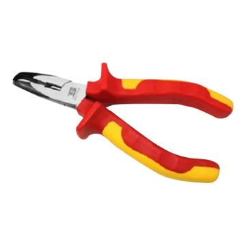 波斯BOSI VDE绝缘耐压弯嘴钳，8/200mm，BS600007