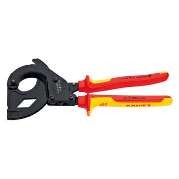 凯尼派克 Knipex 棘轮绝缘电缆剪（剪切SWA铠装电缆），耐压1000V 剪切45mm，95 36 315 A