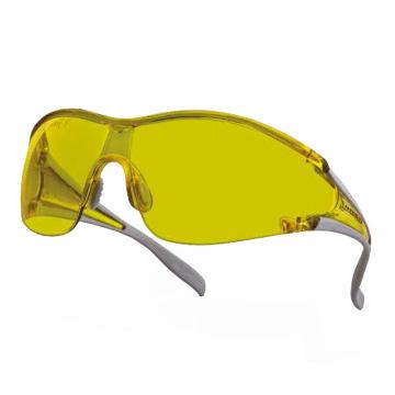 代尔塔DELTAPLUS 防护眼镜，101127，EGON YELLOW 时尚型 防雾防刮擦 黄色镜片