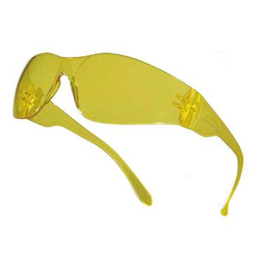 代尔塔DELTAPLUS 防护眼镜，101121，BRAVA2 YELLOW 舒适型 防刮擦 黄色镜片
