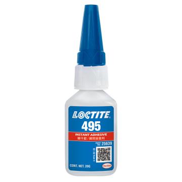 乐泰 瞬干胶，Loctite 495 超低粘度 塑料金属粘接，20g